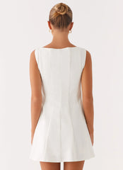 Emelie Mini Dress - White
