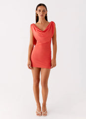 Angeles Mini Dress - Coral