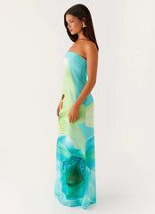 Darcy Maxi Dress - Turquoise Floral