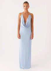 Game Player Maxi Dress - Blue