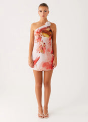 Kia Mini Dress - Peach Rose