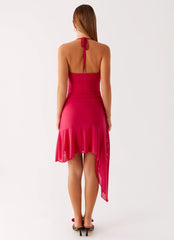 Mai Tai Mini Dress - Hot Pink