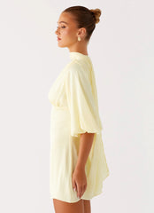 Mary Mini Dress - Yellow