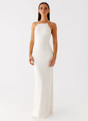 Raffa Pearl Maxi Dress - Ivory