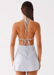 Albie Mini Dress - Cornflower Blue