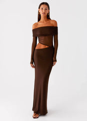 Emery Maxi Dress - Chocolate